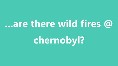 ...are there wild fires @ chernobyl?