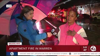 Apartment Fire in Warren