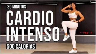 30 Min de CARDIO MUITO INTENSO | Queime 500 Calorias | Em Casa | Sem Equipamento