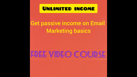 Online passive income on Email, marketing basics......*free video course part 3*