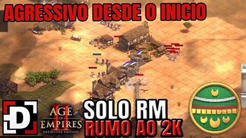 Agressão Asteca no RUMO AO 2k SOLO Age of Empires 2