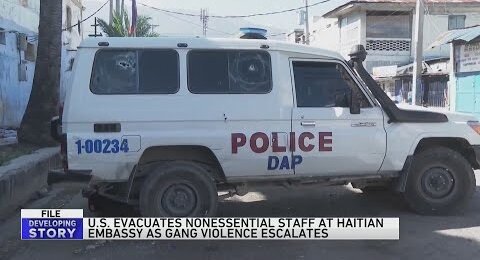 US forces fly in to beef up security at embassy in Haiti and evacuate nonessential personnel