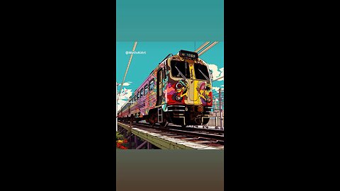 Magen Train Art Generated By Ai Technology Via Midjourney