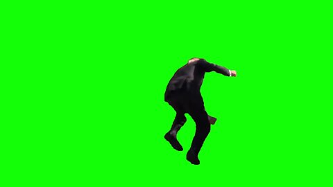 Biden falling green screen