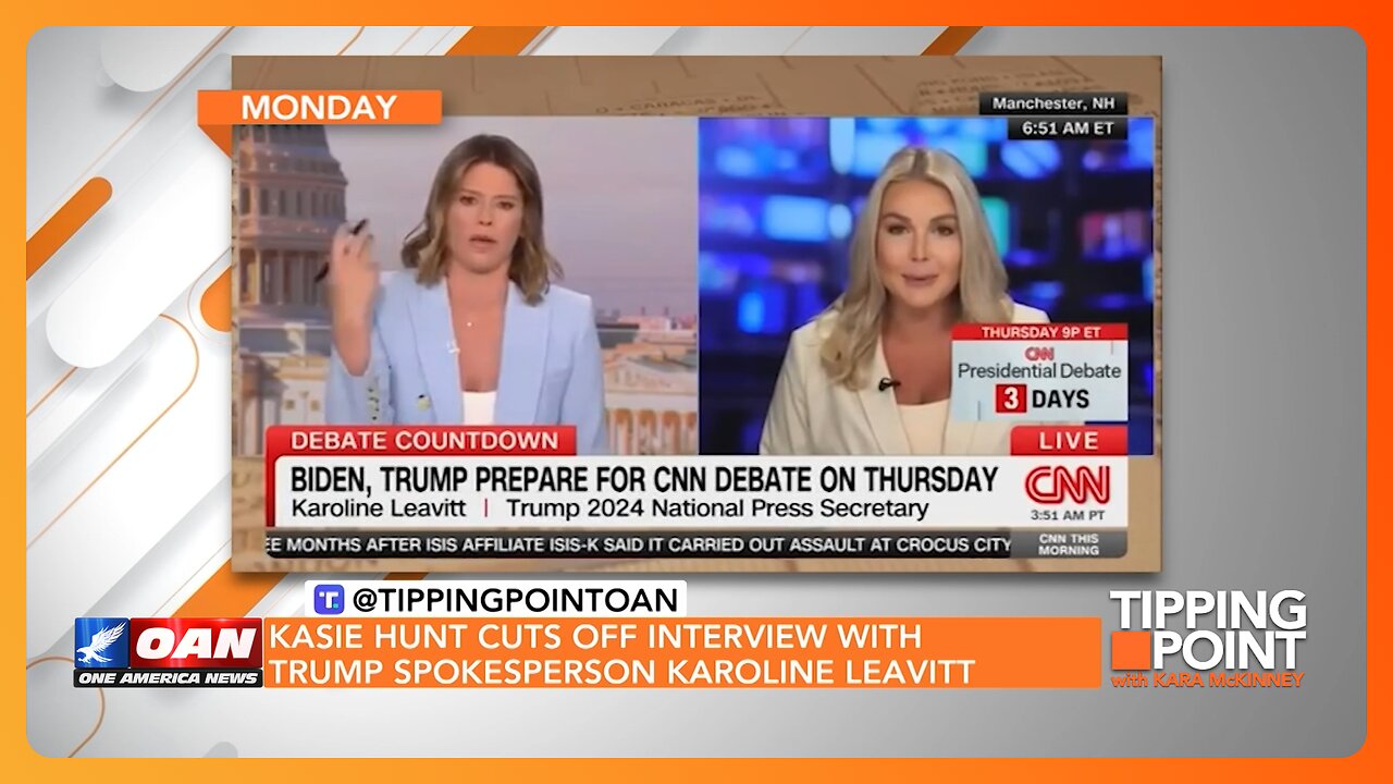 Kasie Hunt Cuts off Interview With Trump Spokesperson Karoline Leavitt