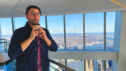 New York City Live: Drinking Coffee at the Top of One World Trade Center