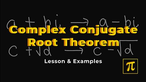 How to find the equation given COMPLEX ROOTS ? - Complex Conjugate Theorem