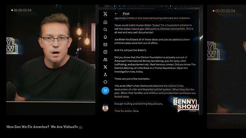 The Benny Johnson Show: How Can We Fix America? #VishusTv 📺