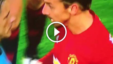 VIDEO: Zlatan removes the ref's arm...