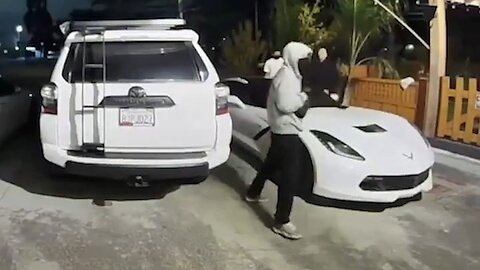 Four Thugs Caught On Doorbell Cam Threatening Corvette Owner During Carjacking In San Jose