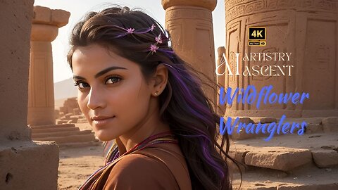 4K AI Artistry Lookbook l Takht-i-Rustam l Wildflower Wranglers l Video- Ai Lookbook Girl