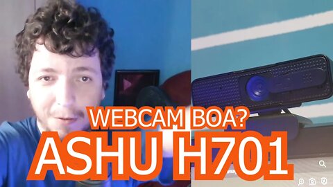 Webcam ASHU H701 por R$150 é BOA? UNBOXING e TESTE de VÍDEO e ÁUDIO