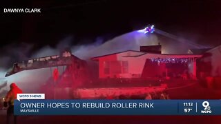 Maysville Roller Rink owner hopes to rebuild after fire completely destroys building