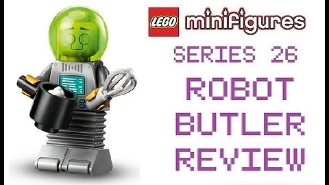 Lego Minifigures Series 26 the Space series Robot Butler Review