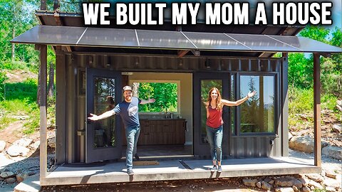 SURPRISING my Mom with her FINISHED Tiny House