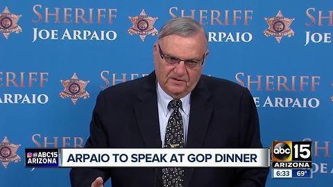 Arpaio to speak at GOP dinner in February