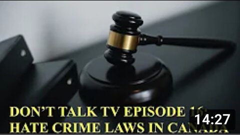 Don’t Talk TV Episode 16: Hate Crimes in Canada