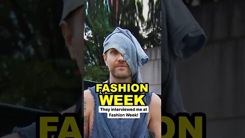 I got Interviewed at Fashion Week!