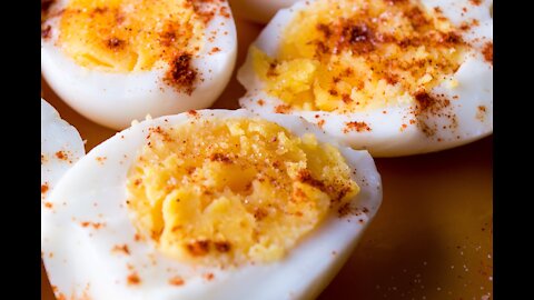 Mustard Lady Deviled Eggs