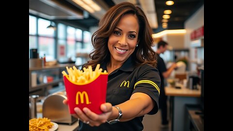 TRUMP GOES LOOKING FOR KAMALA AT MCDONALD'S DRIVE THRU!