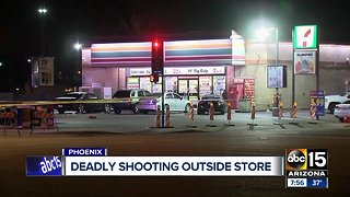 One person killed in shooting outside of Phoenix convenience store