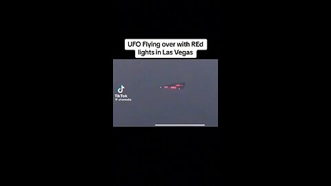 UFO 🛸 With Red Lights In Las Vegas