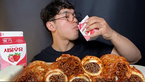 ASMR KOREAN Spicy Kimchi Mukbang Eating Show