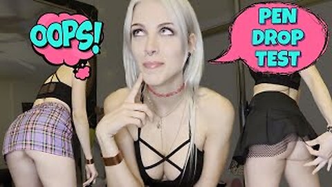 Mini Skirt Try On Haul _ Pen Drop Test _OOPS_