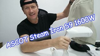 ASCOT Steam Iron S9 1600W Quick Review | 2-in-1 Fabric Steamer & Iron, Fast 30 Sec Ceramic Heat-Up