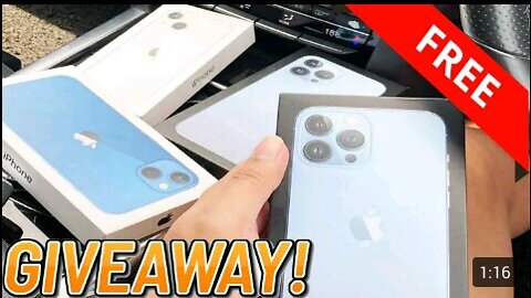 GIVEAWAY: iPhone 13 pro for free