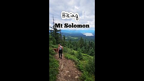 Hiking Mt Solomon, Hinton Alberta