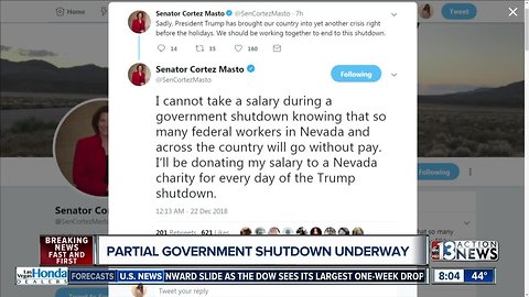 Catherine Cortez Masto donating salary