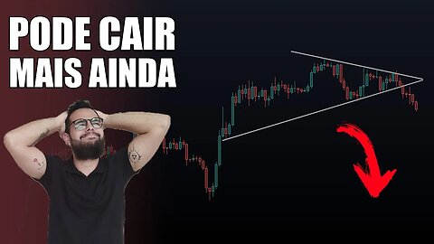 Bitcoin CAI MAIS DE 10% - Pode cair mais ainda!