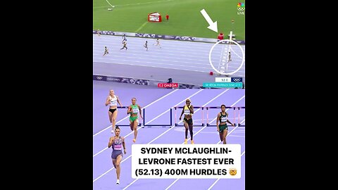 Sydney Mclaughlin fastest ever semifinals time for women's 400m hurdles #olympicstrackandfield2024