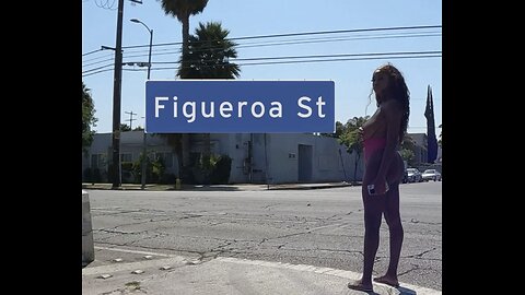 Hot Summer Sunday on Figueroa Street