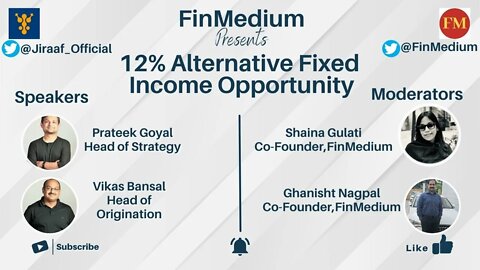 12% Fixed Income Alternative Investment Opportunity | #FinMedium | #JIRAAF