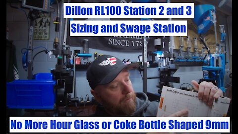 Dillon RL1100 - TNT Gold Match Sizing, Swage Hold down - No more hour glass or coke bottle.