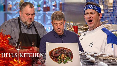 Cooking With Ostrich Meat Challenge Gets Messy | Hell's Kitchen