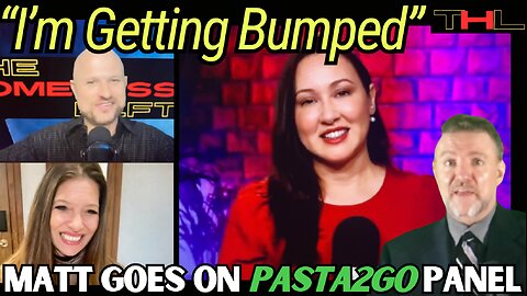 Matt goes on Pasta2Go panel with Craig Pasta & Kim Iverson, but accidentally BUMPS Kim!