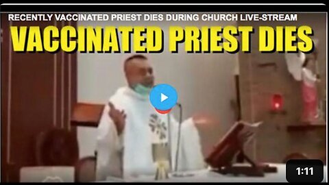 Priest, believed to be vaccinated, dying in the middle of a Mass