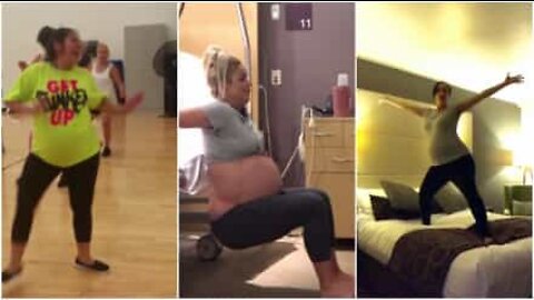 These pregnant women got the moves!