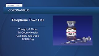 Tri-County Health hosting telephone town hall on vaccinations