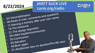 Matt Slick Live, 8/22/2024