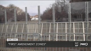 Protestor zones in DC