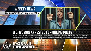 IWR News for August 23rd | B.C. Woman Arrested for Online Posts