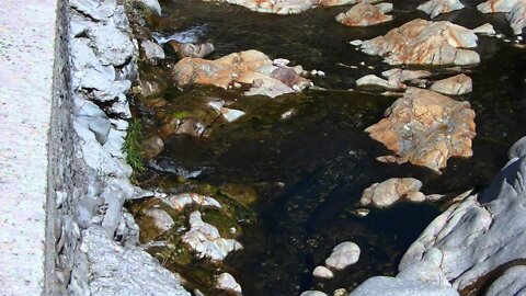 Camping at Anduze - Cevennes - France - Lake besides Campingground