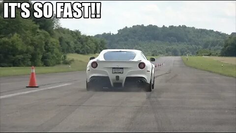 They Let Me Drive My Ferrari On An EMPTY Airport Runway!