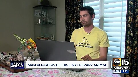 Prescott Valley man registers beehive as therapy animal