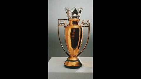 Gold Premier league trophy for only one team.