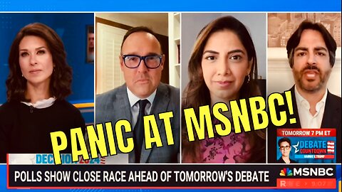 MSNBC are absolutely LOSING THEIR MINDS over the latest polls, Heading into tonight’s debate!